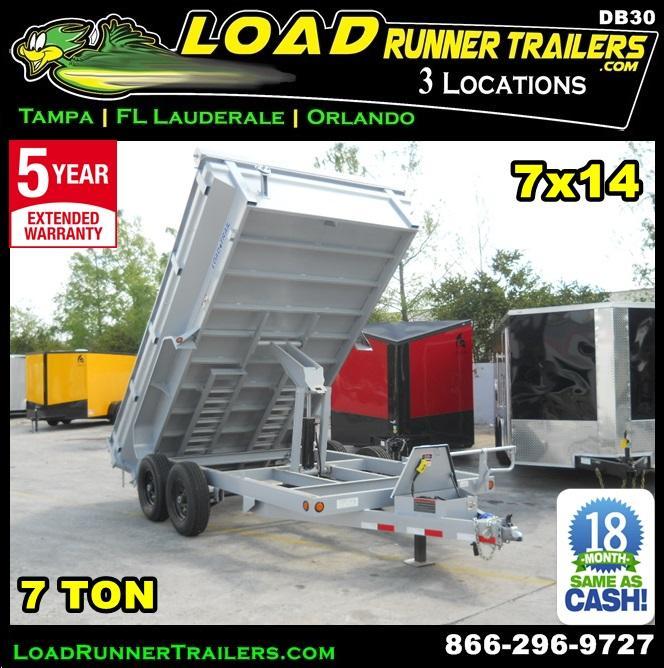 *DB30* 7x14 7 TON Dump Trailer KING/Flared Sides Trailers 7 x 14 | DK83-14T7-24S *DB30* 7x14 7 TON Dump Trailer KING/Flared Sides Trailers 7 x 14 | DK83-14T7-24S