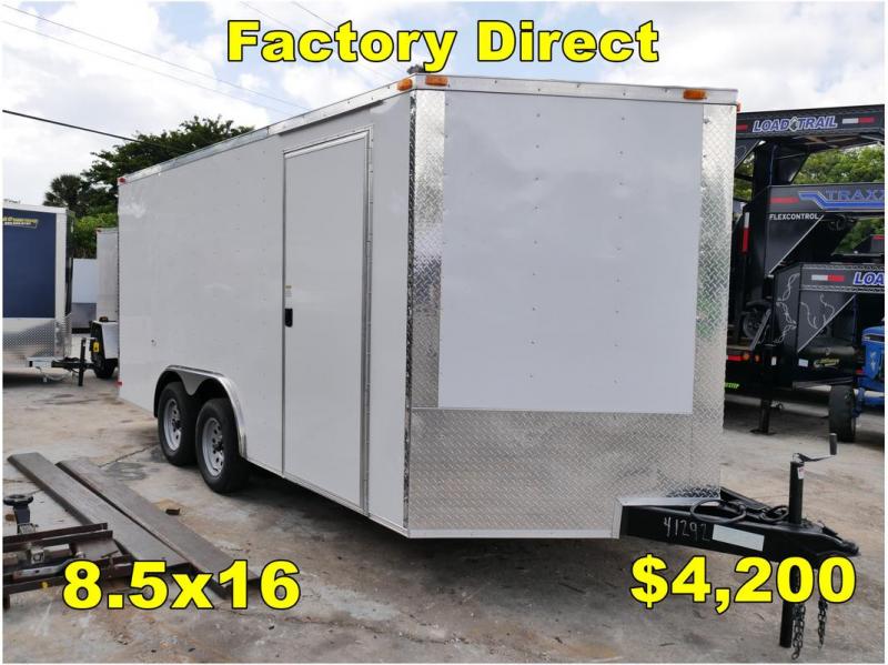 *FD29* 8.5x16 FACTORY DIRECT! | Enclosed Cargo Trailer 8.5 x 16 *FD29* 8.5x16 FACTORY DIRECT! | Enclosed Cargo Trailer 8.5 x 16