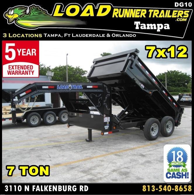 *DG10* 7x12 Gooseneck Dump Trailer 7 TON Load Trail Trailers 7 x 12 | DG83-12T7-24S *DG10* 7x12 Gooseneck Dump Trailer 7 TON Load Trail Trailers 7 x 12 | DG83-12T7-24S