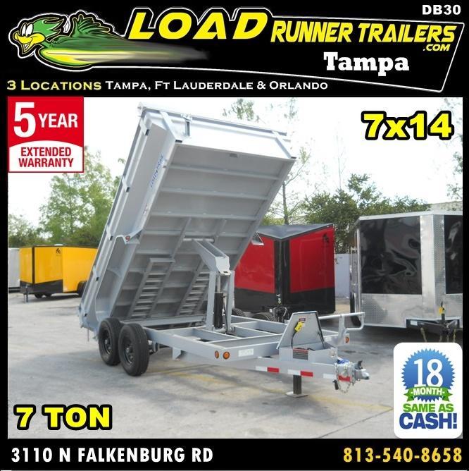 *DB30* 7x14 7 TON Dump Trailer KING/Flared Sides Trailers 7 x 14 | DK83-14T7-24S *DB30* 7x14 7 TON Dump Trailer KING/Flared Sides Trailers 7 x 14 | DK83-14T7-24S