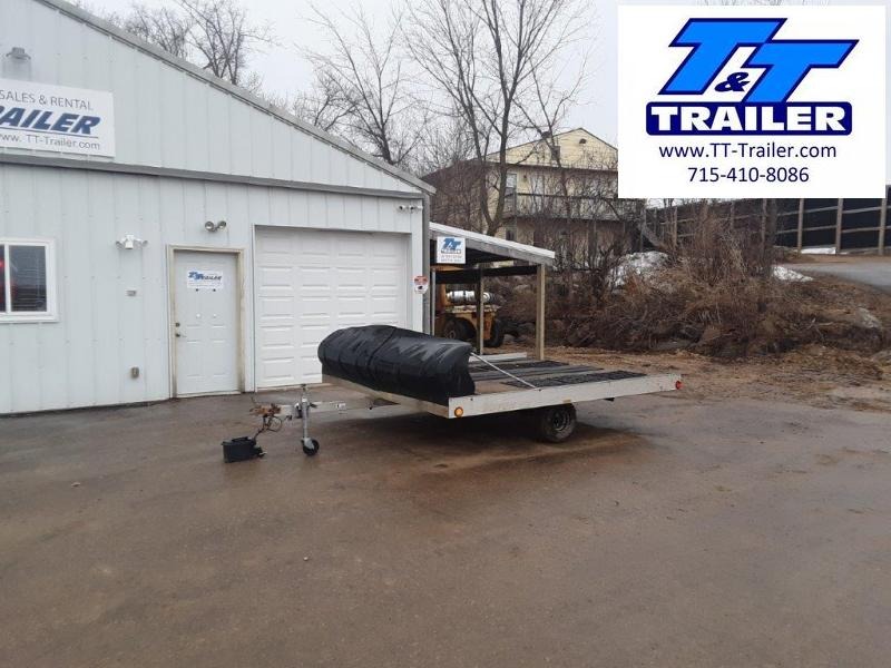 Used 1995 Triton Lite 2 Place Aluminum Snowmobile Trailer Used 1995 Triton Lite 2 Place Aluminum Snowmobile Trailer