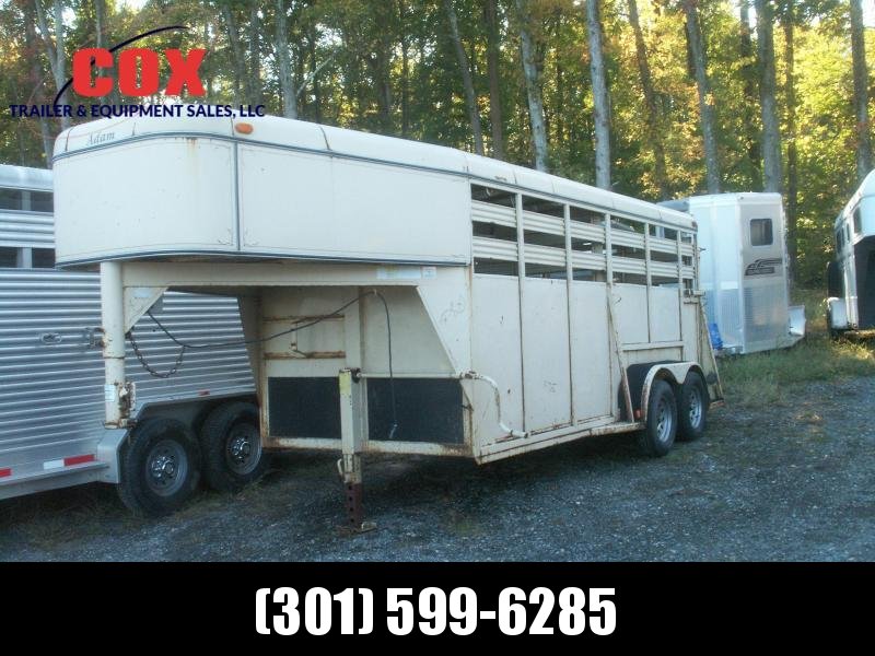 2001 Adam 16 GN STEEL STOCK TRAILER Livestock Trailer 2001 Adam 16 GN STEEL STOCK TRAILER Livestock Trailer
