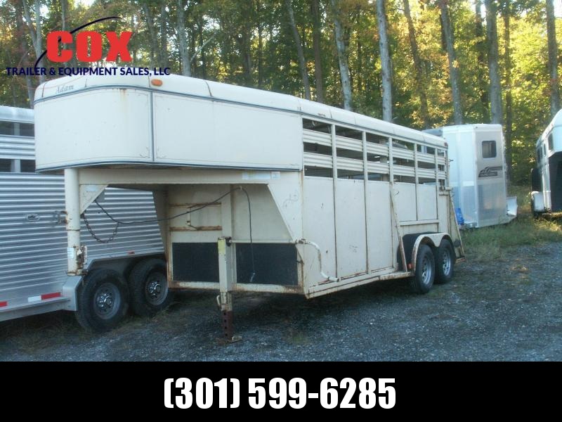 2001 Adam 16 GN STEEL STOCK TRAILER Livestock Trailer 2001 Adam 16 GN STEEL STOCK TRAILER Livestock Trailer