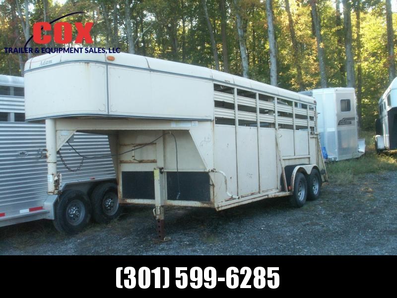 2001 Adam 16 GN STEEL STOCK TRAILER Livestock Trailer 2001 Adam 16 GN STEEL STOCK TRAILER Livestock Trailer