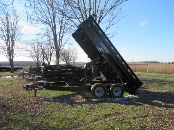 Load Trail 83" X 14' 14K Dump Trailer Deluxe Model Load Trail 83" X 14' 14K Dump Trailer Deluxe Model