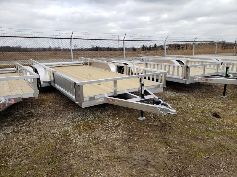 New 8.5(82)X18 LANDSCAPE ALUM RAILSIDE ATV 7K TRAILER New 8.5(82)X18 LANDSCAPE ALUM RAILSIDE ATV 7K TRAILER