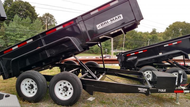 BRI-MAR 2019 7' x 12' LOW PROFILE BLACK DUMP TRAILER BRI-MAR 2019 7' x 12' LOW PROFILE BLACK DUMP TRAILER