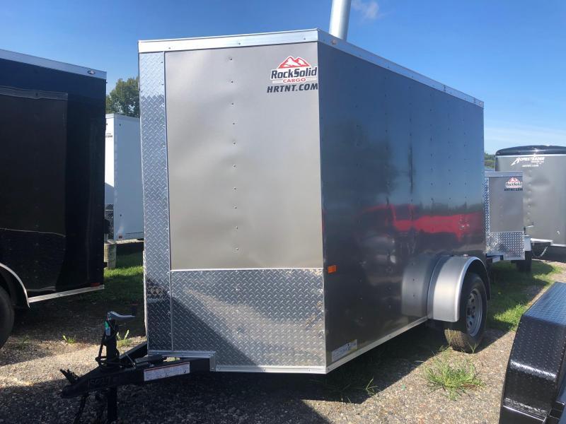 ROCK SOLID 2020 6' x 10' SINGLE AXLE PEWTER ENCLOSED TRAILER ROCK SOLID 2020 6' x 10' SINGLE AXLE PEWTER ENCLOSED TRAILER