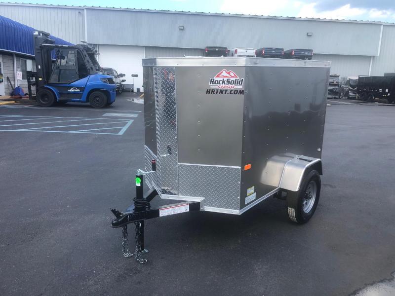 ROCK SOLID 2020 4' x 6' SINGLE AXLE PEWTER ENCLOSED TRAILER ROCK SOLID 2020 4' x 6' SINGLE AXLE PEWTER ENCLOSED TRAILER