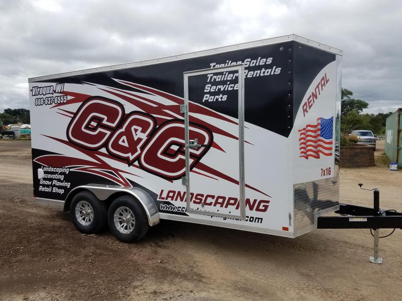 2019 Sure-Trac 7 x 16 Pro Series Wedge Cargo TA 10K 2019 Sure-Trac 7 x 16 Pro Series Wedge Cargo TA 10K