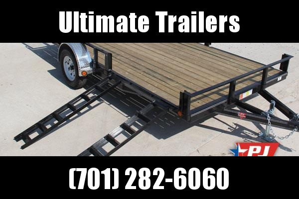 2020 PJ Trailers U821431DSBKAT Utility Trailer 2020 PJ Trailers U821431DSBKAT Utility Trailer