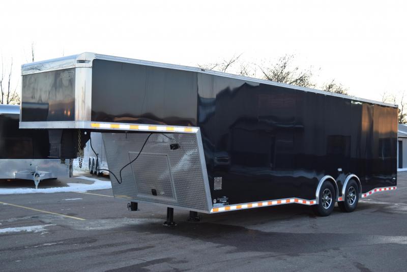 USED 2019 BRAVO STAR 32' FIFTH WHEEL ENCLOSED CAR HAULER Stacker