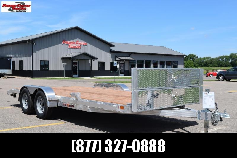 2020 SPORT HAVEN 18' ALUMINUM OPEN CAR HAULER w/ WOOD DECK 2020 SPORT HAVEN 18' ALUMINUM OPEN CAR HAULER w/ WOOD DECK