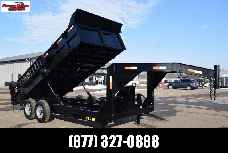2020 GRIFFIN 83"x16' GOOSENECK DUMP TRAILER w/ TARP KIT 2020 GRIFFIN 83"x16' GOOSENECK DUMP TRAILER w/ TARP KIT