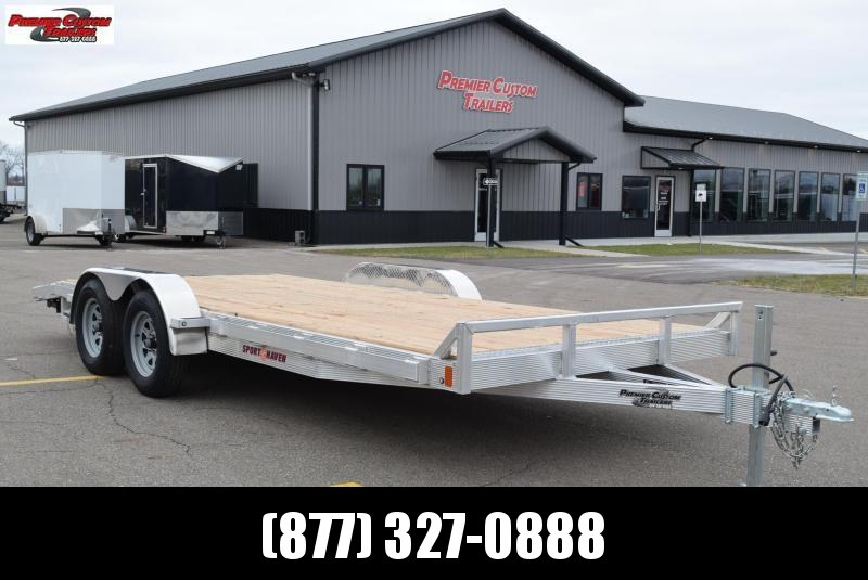 2020 SPORT HAVEN 18' ALUMINUM OPEN CAR HAULER w/ WOOD DECK 2020 SPORT HAVEN 18' ALUMINUM OPEN CAR HAULER w/ WOOD DECK