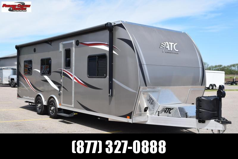 USED 2017 ATC 8.5x25 ALL ALUMINUM TOY HAULER w/ FRONT BEDROOM USED 2017 ATC 8.5x25 ALL ALUMINUM TOY HAULER w/ FRONT BEDROOM
