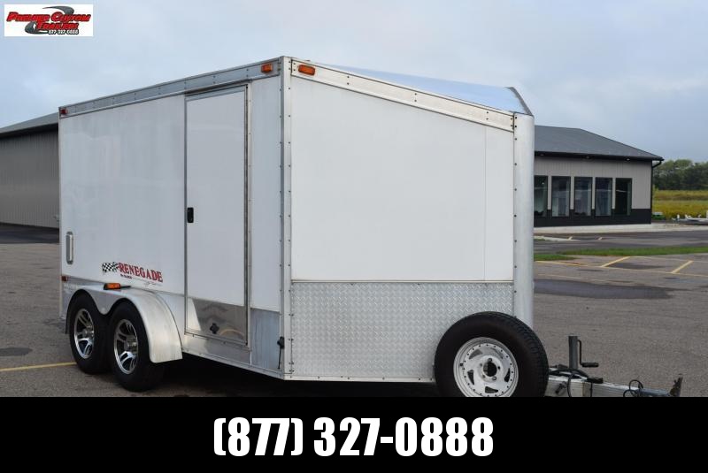 USED 2004 RENEGADE 7x12 WARRIOR ENCLOSED MOTORCYCLE TRAILER USED 2004 RENEGADE 7x12 WARRIOR ENCLOSED MOTORCYCLE TRAILER