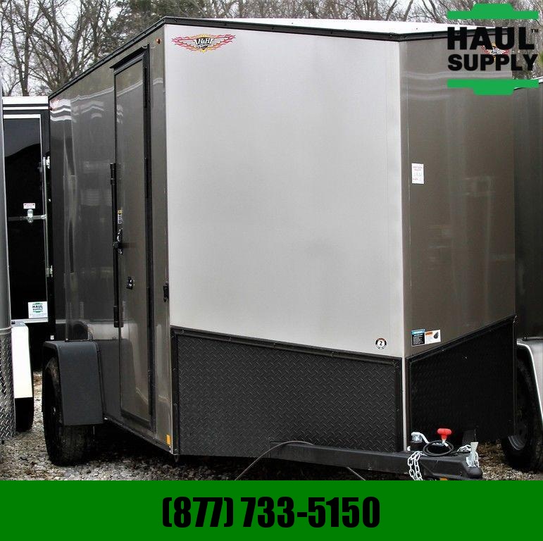 H and H Trailer 6X12 CARGO TRAILER V-NOSE 78"TALL D-RINGS H and H Trailer 6X12 CARGO TRAILER V-NOSE 78"TALL D-RINGS