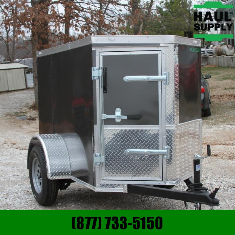 Traveler Cargo 4X6SA V-Nose Cargo Trailer Rear Ramp LEDs Traveler Cargo 4X6SA V-Nose Cargo Trailer Rear Ramp LEDs