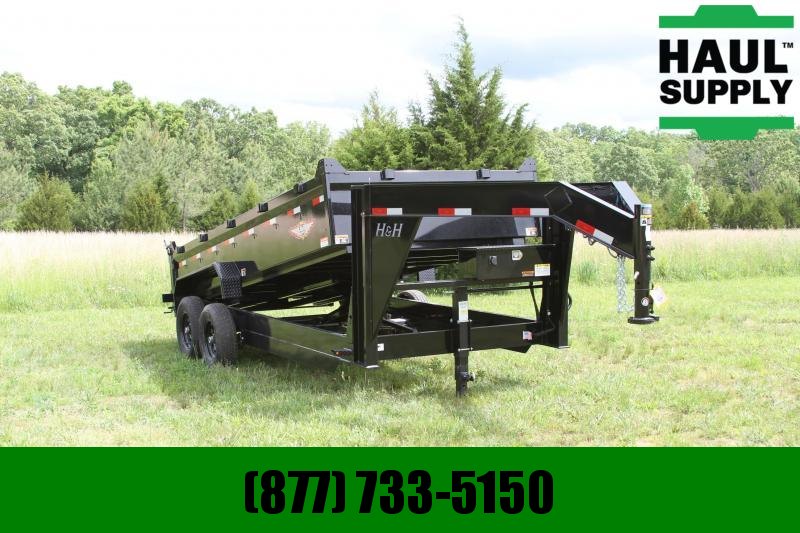 PJ Trailers 83X14 Gooseneck LowPro Dump Trailer Radia PJ Trailers 83X14 Gooseneck LowPro Dump Trailer Radia