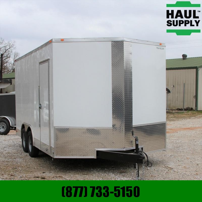 Traveler Cargo 8.5X16 V-NOSE CARGO TRAILER 84"TALL 16 Traveler Cargo 8.5X16 V-NOSE CARGO TRAILER 84"TALL 16