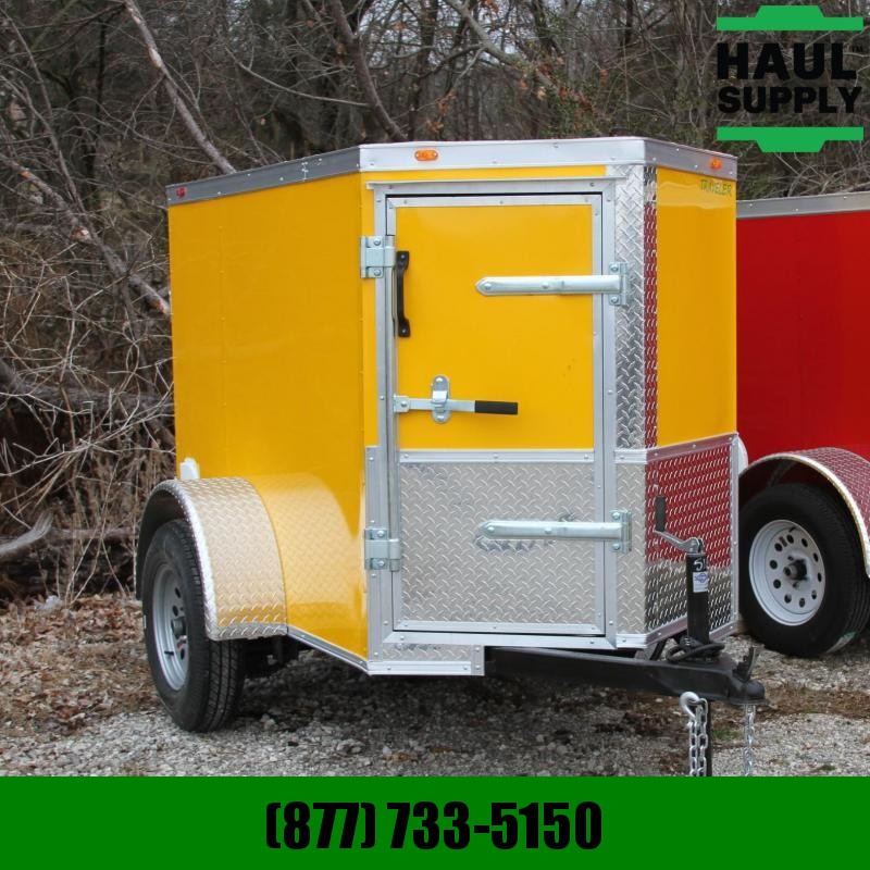 Traveler Cargo 4X6SA V-Nose Cargo Trailer Rear Ramp LEDs Traveler Cargo 4X6SA V-Nose Cargo Trailer Rear Ramp LEDs