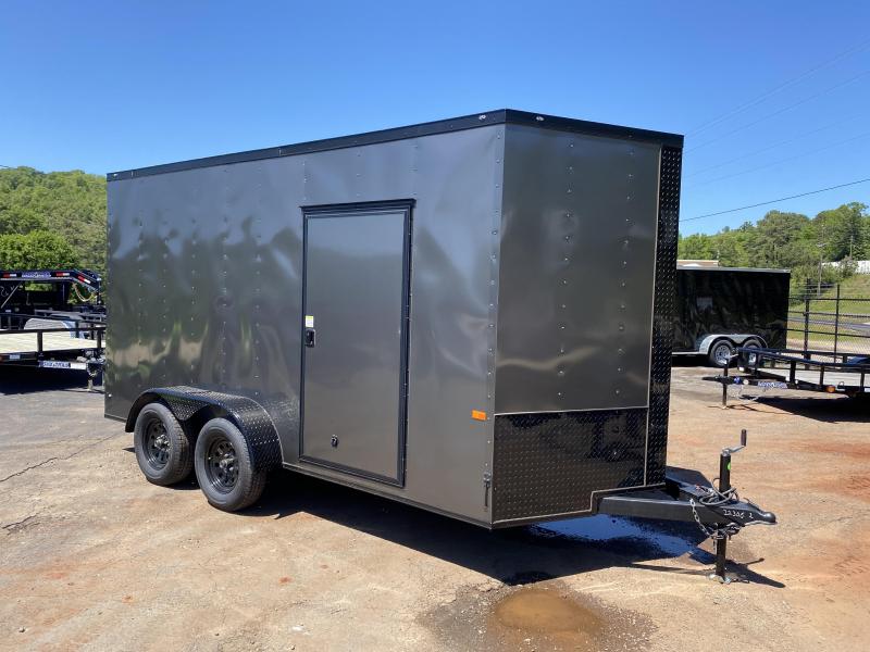 New 2020 Rock Solid 7ft x 14ft 7k Tandem Axle Bumper Pull Enclosed w/7ft walls (Charcoal Gray W/ BO) New 2020 Rock Solid 7ft x 14ft 7k Tandem Axle Bumper Pull Enclosed w/7ft walls (Charcoal Gray W/ BO)