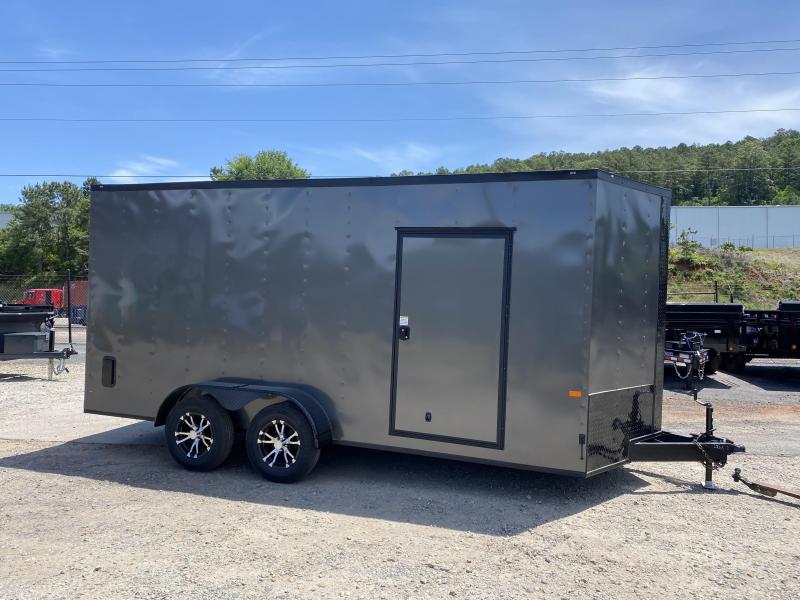 New 2020 Rock Solid 7ft x 16ft 7k Tandem Axle Bumper Pull Enclosed w/7ft walls (Charcoal Gray w/ BO) New 2020 Rock Solid 7ft x 16ft 7k Tandem Axle Bumper Pull Enclosed w/7ft walls (Charcoal Gray w/ BO)