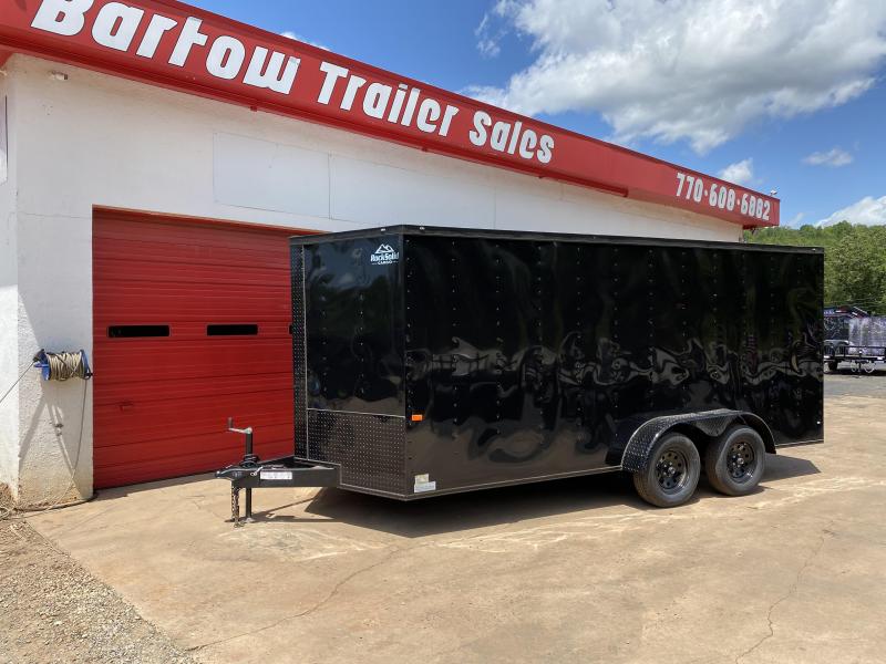 New 2020 Rock Solid 7ft x 16ft 7k Tandem Axle Bumper Pull Enclosed w/6ft walls (Black w/ BO) New 2020 Rock Solid 7ft x 16ft 7k Tandem Axle Bumper Pull Enclosed w/6ft walls (Black w/ BO)