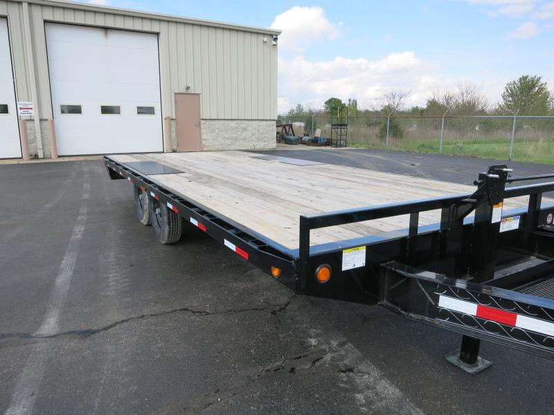 PJ Trailers 20' Deckover Flatbed Trailer w/ Ramps PJ Trailers 20' Deckover Flatbed Trailer w/ Ramps