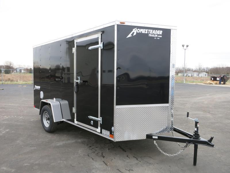 Homesteader Trailers 6x12 Enclosed Trailer w/ Ramp Door - D Rings - Side Wall Vents Homesteader Trailers 6x12 Enclosed Trailer w/ Ramp Door - D Rings - Side Wall Vents
