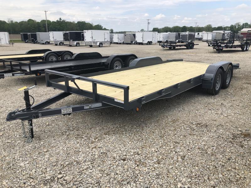 Lone Wolf Trailers 20' Wood Floor Car Trailers w/ ramps - 7000 GVW - BRAKE Lone Wolf Trailers 20' Wood Floor Car Trailers w/ ramps - 7000 GVW - BRAKE