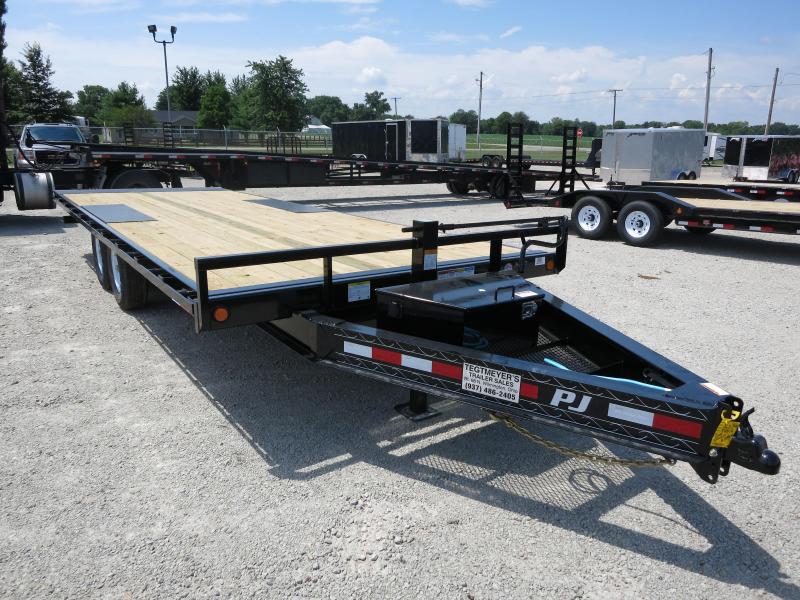 PJ Trailer 22' Tandem Axle Deck over Flatbed Tilt Trailer PJ Trailer 22' Tandem Axle Deck over Flatbed Tilt Trailer