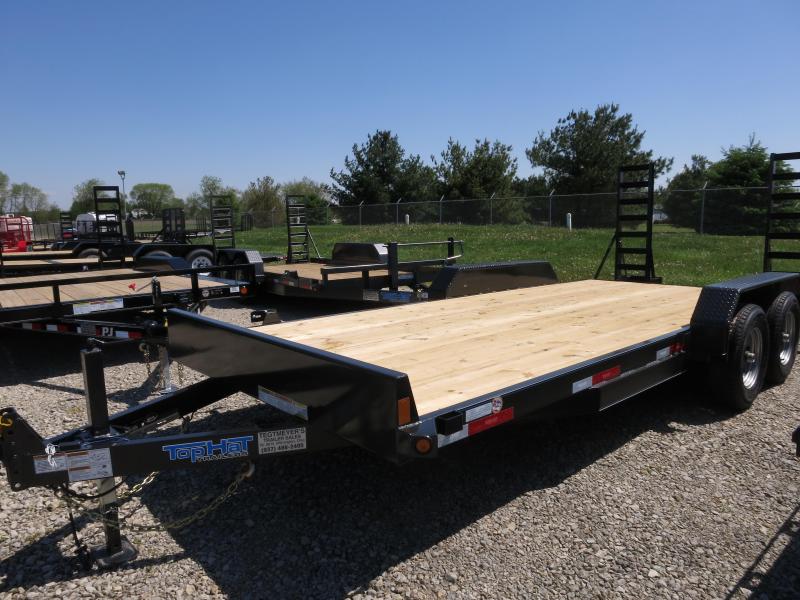 Top Hat Trailers 18' Flatbed with stand up ramps Top Hat Trailers 18' Flatbed with stand up ramps