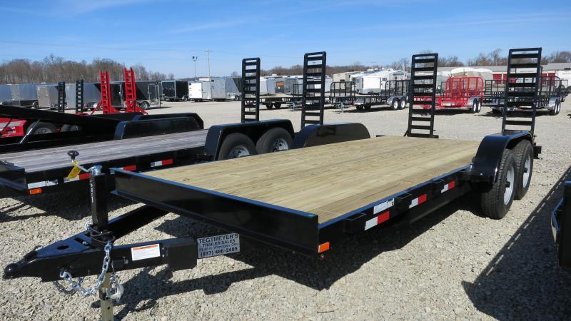 American Maunfacturing 20' Flatbed Trailer Wood Floor w/ ramps - Brake American Maunfacturing 20' Flatbed Trailer Wood Floor w/ ramps - Brake