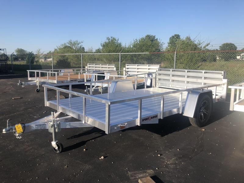 Sport Haven 7x12 Aluminum Utility Trailer w/ Bi-fold Gate Sport Haven 7x12 Aluminum Utility Trailer w/ Bi-fold Gate