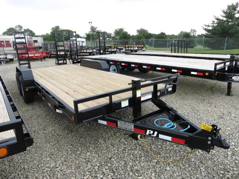 PJ Trailers 20' Equipment Trailer w/ Heavy Duty Gate- Dove PJ Trailers 20' Equipment Trailer w/ Heavy Duty Gate- Dove