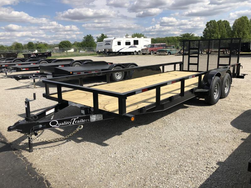 Quality Trailers 7x20 Wood Floor Utility Trailer Quality Trailers 7x20 Wood Floor Utility Trailer