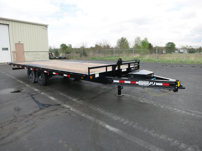 PJ Trailer 22' Tandem Axle Deck over Flatbed Tilt Trailer PJ Trailer 22' Tandem Axle Deck over Flatbed Tilt Trailer