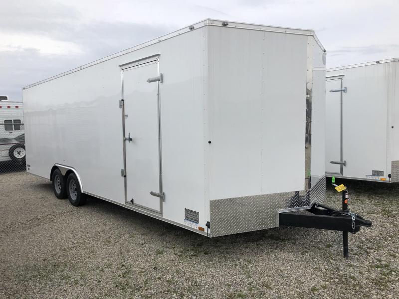 Continental Cargo 8.5X24 Tandem Axle Enclosed Trailer W/ Ramp Door - Roof Vent - D rings Continental Cargo 8.5X24 Tandem Axle Enclosed Trailer W/ Ramp Door - Roof Vent - D rings