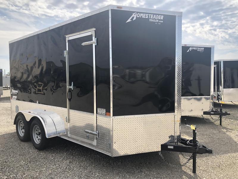 Homesteader Trailers 7x14 Enclosed Trailer w/ Ramp Door - Extra Height - Vents - Drings Homesteader Trailers 7x14 Enclosed Trailer w/ Ramp Door - Extra Height - Vents - Drings