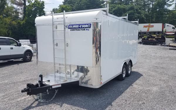 Sure Trac 8.5X16 10K Cargo W/ Contractor Pro Package White Sure Trac 8.5X16 10K Cargo W/ Contractor Pro Package White