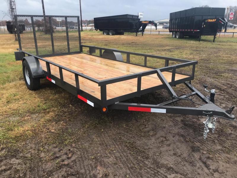 Traxx Trailers Single Axle 77x14 Utility Trailer Traxx Trailers Single Axle 77x14 Utility Trailer