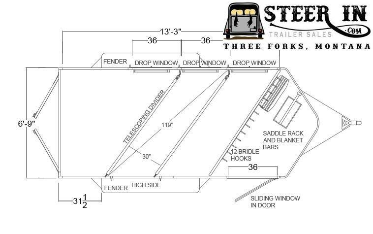 2020 Logan Coach Cross Fire 3-Horse BP Horse Trailer 2020 Logan Coach Cross Fire 3-Horse BP Horse Trailer