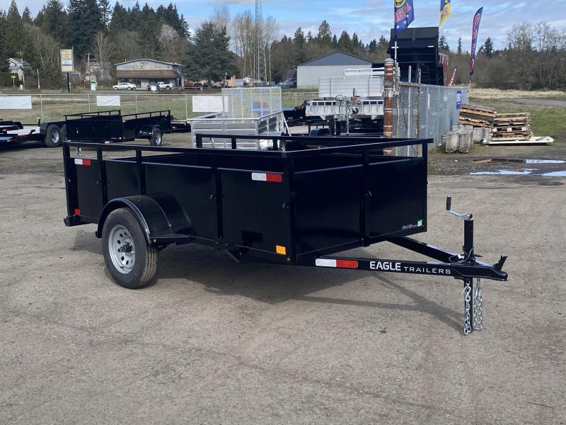 5x10 Utility Trailer With Swing Gate & Combo Ramp Trailer Wholesale