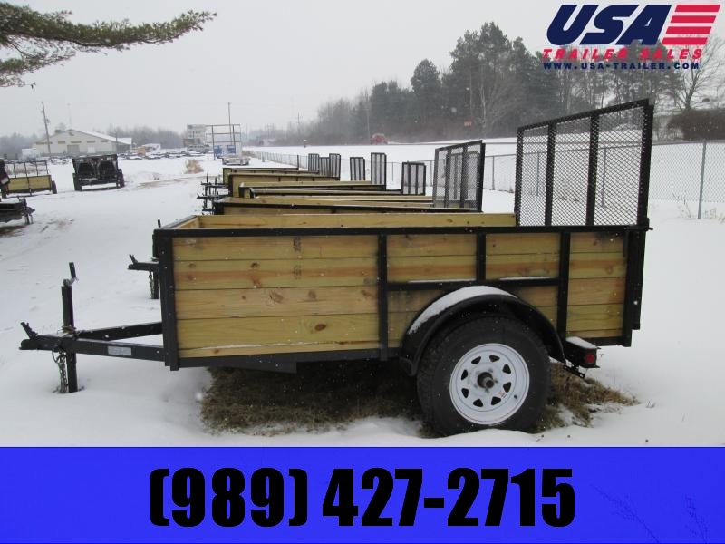 Gold Star 5x8 Wood Side Tube Utility Trailer Gold Star 5x8 Wood Side Tube Utility Trailer