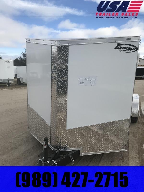 2019 Formula Trailers 7x16 White Ramp +12 2019 Formula Trailers 7x16 White Ramp +12
