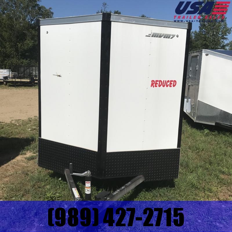 2018 MVM7 6x12 White Ramp Enclosed Cargo Trailer 2018 MVM7 6x12 White Ramp Enclosed Cargo Trailer
