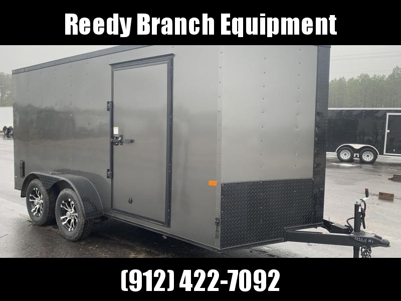New Rock Solid Cargo 7x14. Ch. Gray Blackout Elite Enclosed Cargo Trailer New Rock Solid Cargo 7x14. Ch. Gray Blackout Elite Enclosed Cargo Trailer