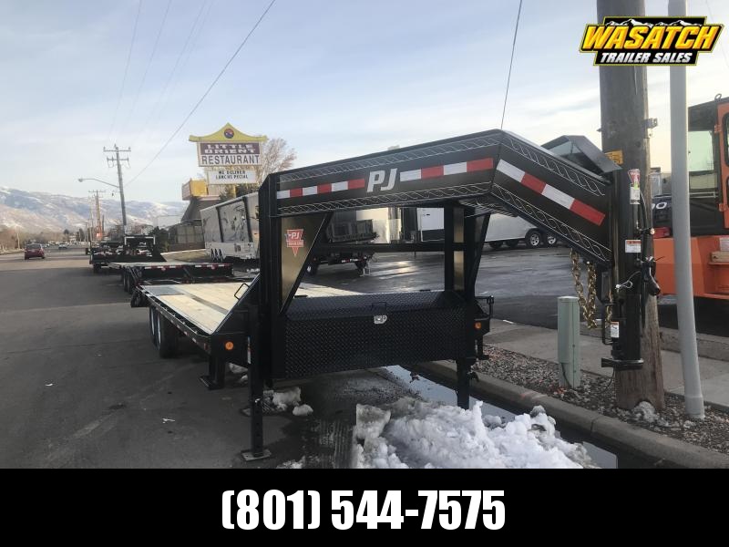 PJ 25ft Gooseneck Low-Pro Flatdeck with Singles (LS) PJ 25ft Gooseneck Low-Pro Flatdeck with Singles (LS)